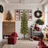 vidaXL K&uuml;nstlicher Weihnachtsbaum mit 300 LEDs mit St&auml;nder Gr&uuml;n 180 cm
