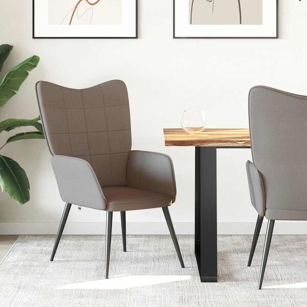 vidaXL Relaxsessel Taupe Stoff