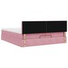 vidaXL Ottoman-Bett mit Matratze Rosa 200x200 cm Samt