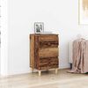 vidaXL Nachttisch mit Schubladen Altholz 40 x 35 x 70 cm Holzwerkstoff