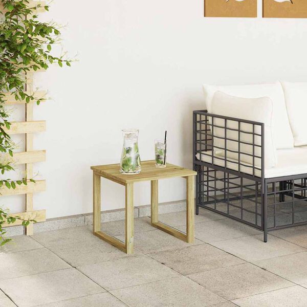 vidaXL Tisch Natur 40 x 40 x 36 cm Impr&auml;gniertes Kiefernholz
