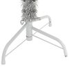 vidaXL K&uuml;nstlicher vorbeleuchteter Weihnachtsbaum Silber 180 cm PET