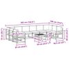 vidaXL Outdoor-Sofagarnitur mit Kissen 11 pcs Natur und Anthrazit