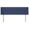 vidaXL Kopfteil mit Ohren Blau 147x16x78/88 cm Stoff