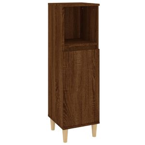 vidaXL Badschrank Braun Eichen-Optik 30x30x100 cm Holzwerkstoff