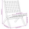 vidaXL Gartenst&uuml;hle 2 Stk. Klappbar Schwarz Massivholz Akazie & Stoff