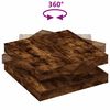 vidaXL Couchtisch 360-Grad Drehbar R&auml;uchereiche 90x90x34,5 cm