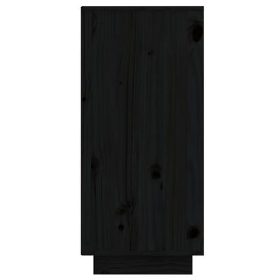 vidaXL Sideboard Schwarz 60x34x75 cm Massivholz Kiefer