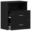 vidaXL Nachttisch 2 pcs Schwarz Eichen-Optik 50 x 32 x 60 cm