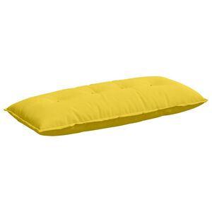 vidaXL R&uuml;ckenkissen Helles Gelb 120 x 19 x 50 cm Stoff