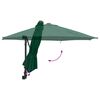 vidaXL Garten-Sonnenschirm Gr&uuml;n 248 x 248 x 148 cm Polyester und Stahl
