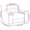 vidaXL Sofa 3 pcs Dunkelgrau Leinenmischgewebe