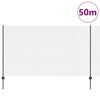 vidaXL Zaun mit Pfosten Grau 1,4 x 50 m Stahl und PVC