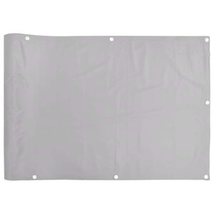 vidaXL Balkon-Sichtschutz Grau 600x120 cm PVC