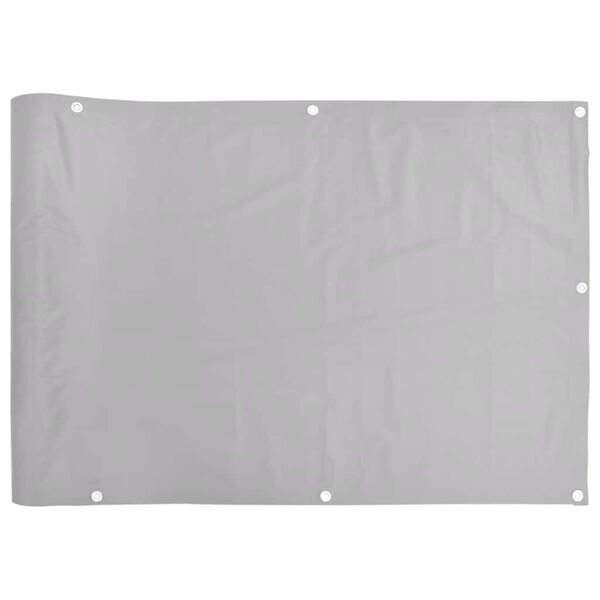 vidaXL Balkon-Sichtschutz Grau 600x120 cm PVC