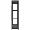 vidaXL Kleiderschrank Schwarz 110x40x167 cm Metall und Spanplatte