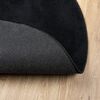 vidaXL Teppich OVIEDO Kurzflor Schwarz &Oslash; 120 cm