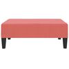 vidaXL Schlafsofa 2-Sitzer mit 2 Kissen und Fu&szlig;hocker Rosa Samt