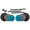 Avento Verstellbares Hantelset 20 kg Schwarz, Blau und Grau