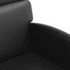vidaXL Esszimmerst&uuml;hle mit Rollen 2 pcs Schwarz 58 x 65 x 98 cm