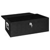 vidaXL Aufbewahrungsbox Schwarz 80x39x30 cm Aluminium
