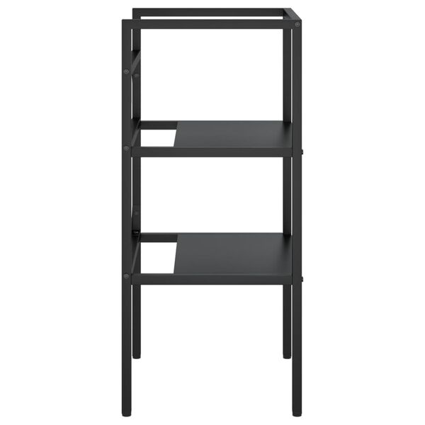 vidaXL Badezimmer Waschtischgestell Schwarz 40x38x83 cm Eisen