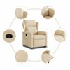 vidaXL Relaxsessel mit Aufstehhilfe Creme Stoff