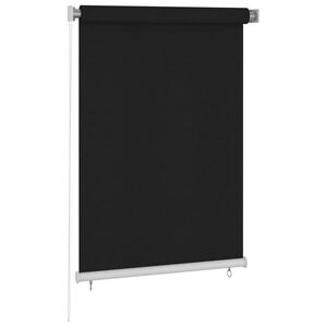vidaXL Au&szlig;enrollo 100x140 cm Schwarz