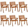 vidaXL 7-teiliges Garten-Ess-Set 150 x 90 cm Massivholz Akazie