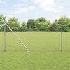 vidaXL Zaunpfosten Silber 25 x 1,2 m (50 mm Maschen) Stahl