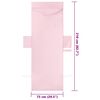 vidaXL Sonnenliege-T&uuml;cher 2 pcs Rosa 210 x 75 cm