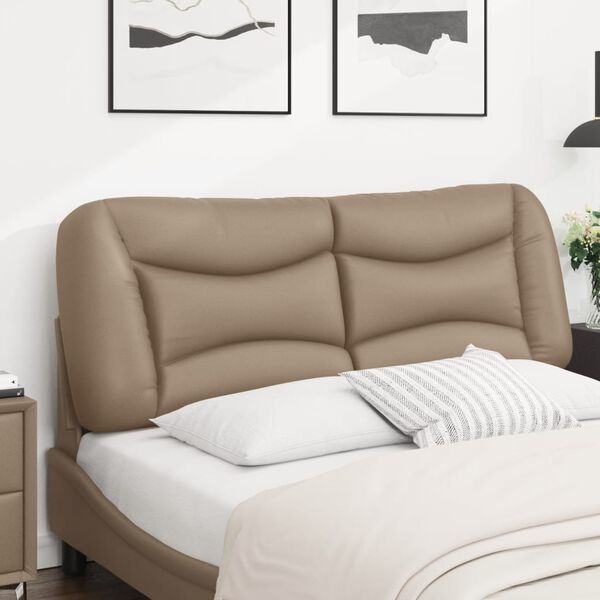 vidaXL Kopfteil-Kissen "Hvar" Cappuccino-Braun 120 cm Kunstleder