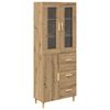 vidaXL Highboard Artisan-Eiche 34,5 x 34 x 180 cm Holzwerkstoff