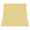 vidaXL Sonnensegel Gelb und Wei&szlig; 4 / 5 x 4 m HDPE