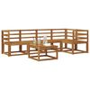 vidaXL Outdoor-Sofagarnitur mit Kissen 6 pcs Natur und Creme