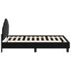 vidaXL Kinderbettgestell mit Kopfteil Schwarz 80 x 160 cm Samt