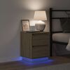 vidaXL Nachttisch Sonoma-Eiche 39 x 34,5 x 50 cm Holzwerkstoff