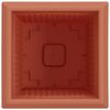 vidaXL Quadratischer Blumentopf 6 pcs Ziegelrot 16 x 16 x 14 cm
