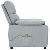 vidaXL Massagesessel Hellgrau Stoff