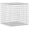 vidaXL Gabion mit 5 mm Draht und 5x5 cm Maschen 50x50x50 cm