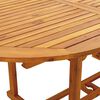vidaXL 7-tlg. Garten-Essgruppe Stoff und Massivholz Anthrazit