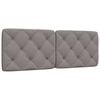 vidaXL Kopfteil-Kissen Taupe 140 cm Stoff