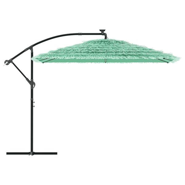 vidaXL Sonnenschirm mit Stahlmast Gr&uuml;n 290x290x238 cm
