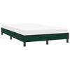 vidaXL Bettgestell ohne Matratze Dunkelgr&uuml;n 120x220 cm Samt