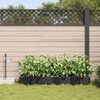 vidaXL Garten-Pflanzgef&auml;&szlig; 4 pcs Schwarz Stahl