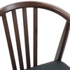 vidaXL Esszimmerstuhl 2 pcs Hellbraun und Schwarz Solides Gummiholz