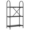 vidaXL B&uuml;cherregal Schwarz Eichen-Optik 60 x 30 x 109 cm Holzwerkstoff