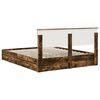 vidaXL Aufbewahrungsbett Ger&auml;ucherte Eiche 160 x 200 cm Holzwerkstoff