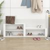 vidaXL Schuhschrank Wei&szlig; 150x35x45 cm Holzwerkstoff