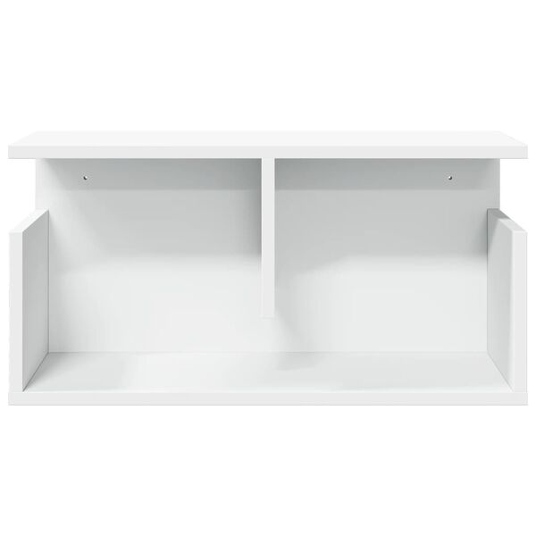 vidaXL Wandschrank 60x20x30 cm Wei&szlig; Holzwerkstoff